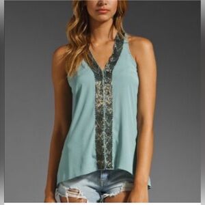 MM Couture by Miss Me HEAVILY BEADED TOP Medium Sleeveless New without tags